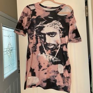 Tie Dye Tupac shirt/dress